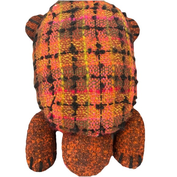 BRENDATOYS‎ Vintage Turtle Stuffed Animal England Made Tweed Rare - Picture 3 of 9
